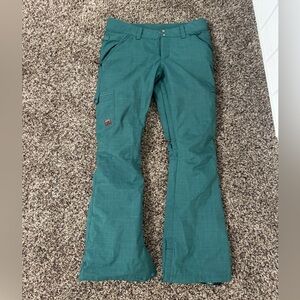 DC Teal Green Ski/Snowboard Pants